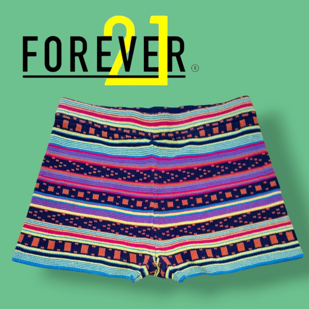 Forever 21 Women's Multicolor Striped Shorts